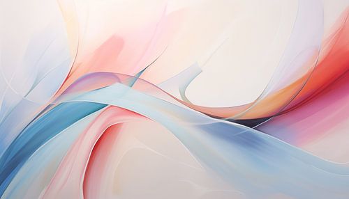 Panorama abstrait de vagues