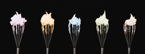 fouets avec mousse de meringue