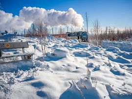 The Brocken railway near Schierke in the Upper Harz Mountains