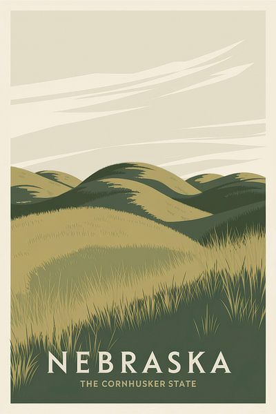 Nebraska by Poster Art Shop
