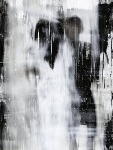 Modern abstract in black and white