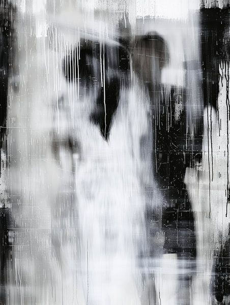 Modern abstract in black and white by Studio Allee