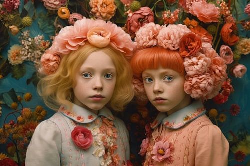 Fine art portret "Flower girls"