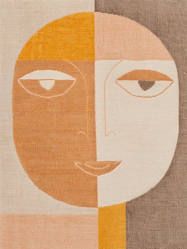 Portrait bohème dans les tons de terre