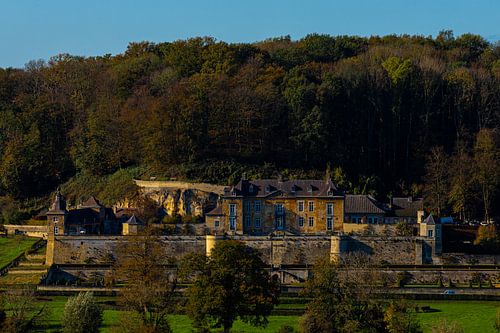 Chateau Neercanne vom Sint Pietersberg mit Blick auf das Jeker-Tal in Maastricht