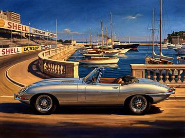 Peinture classique Jaguar E-Type par Marina