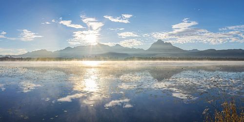 Zonsopgang aan de Hopfensee