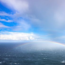 Dubbele regenboog boven de Noordzee van Teuni's Dreams of Reality