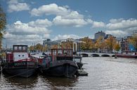 Blick auf die Magere Brücke in Amsterdam von Peter Bartelings Miniaturansicht