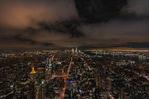 New York by Night von Lex van Doorn