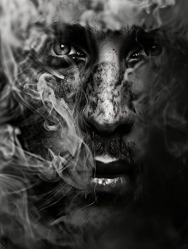 His speaks between smoke and shadow