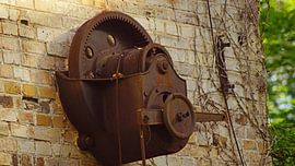 Ruin of the storehouse of the mill complex Böllberg in Halle in Germany
