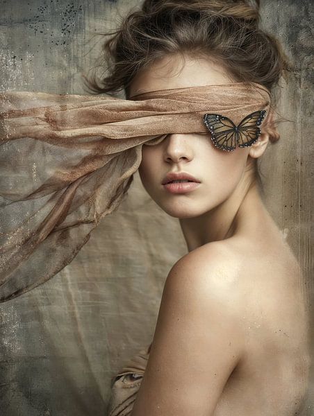 Butterfly girl by Carla Van Iersel