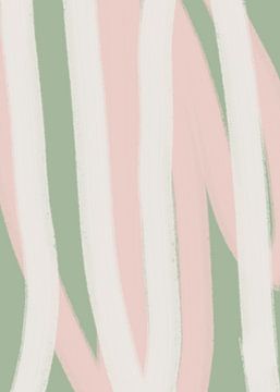 Lines in neutral pastel colors no. 1_1 by Dina Dankers