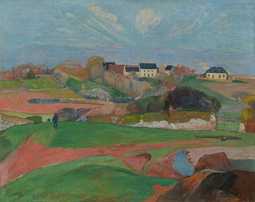 Paul Gauguin - Landschap bij Le Pouldu, 1890