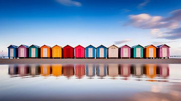 Maisons de bain reflets sur Heike Hultsch