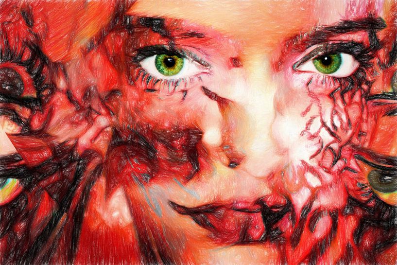 DAS MÄDCHEN MIT DEN GRÜNEN AUGEN von Henk Egbertzen