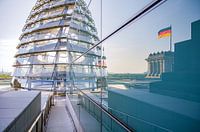 Terrasse sur le toit du Reichstag à Berlin