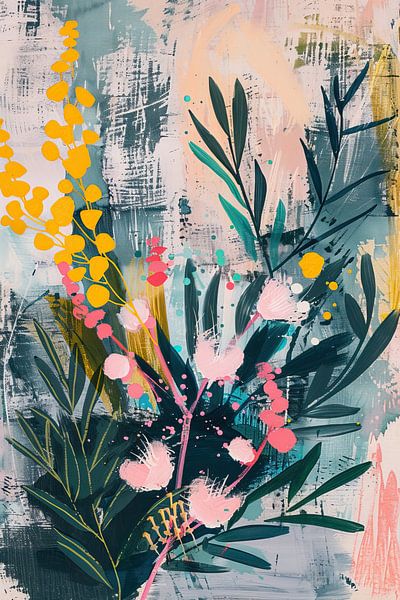 Plants and leaves by Wonderful Art