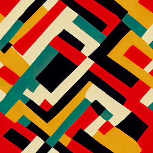 Abstract Navajo Aztec patroon #XXII