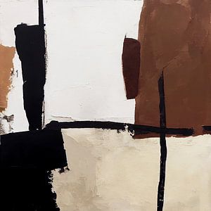 Rustieke Harmonie Aardse Patronen in bruin en beige tinten
