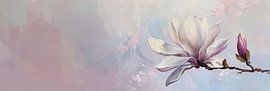 Delicate magnolia magie van Poster Art Shop