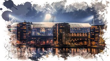 Feyenoord ART Rotterdam Stadion "De Kuip" Luchtfoto