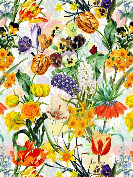 Vintage veerweide van Floral Abstractions