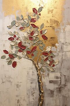 Abstract Botanical Art - Olive tree by Peter Balan