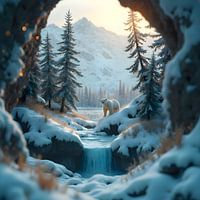 Curious polar bear