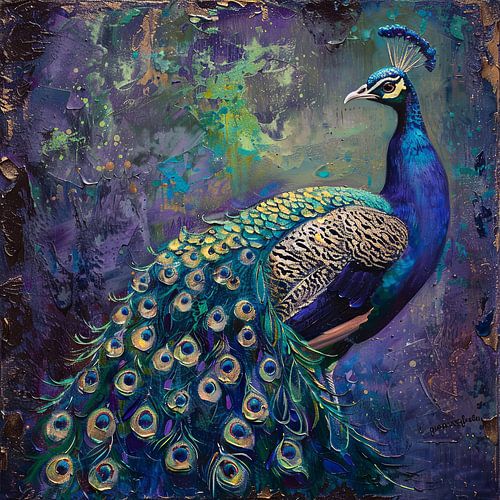 Pauw | Pauw schilderij