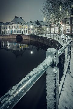Amersfoort in de winter sneeuw van Marcel van den Bos