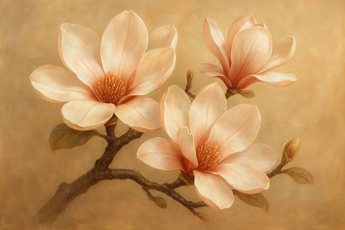 Sanfte Blüte in erdigen Tönen