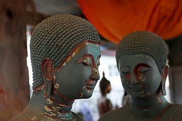 Buddha statues in the making. Thailand by John van Liempt