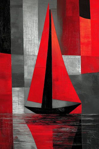 Sailboat abstract by Bert Nijholt