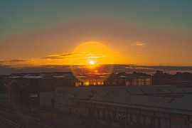 Zonsondergang gezien vanaf Doloris Rooftop.