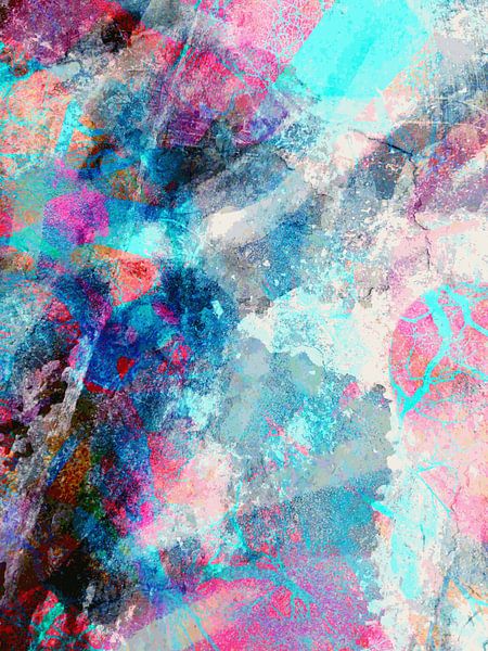 Modern, Abstract Digitaal Kunstwerk – Chasing Shadows To The End (Rechts) van Art By Dominic