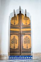 Wooden secret door | Bahia Palace | Marrakech Morocco