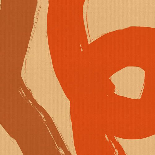 Schilderijen met zachte penseelstreken in Japandi stijl