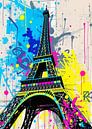 Eiffel Tower Abstract Pop Art by MIROKKU thumbnail