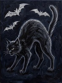 Schwarze Katze von „'“ zu Halloween von HUGO