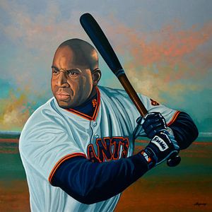 Barry Bonds painting sur Paul Meijering