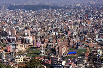 Kleurrijke gebouwen in Kathmandu van aidan moran
