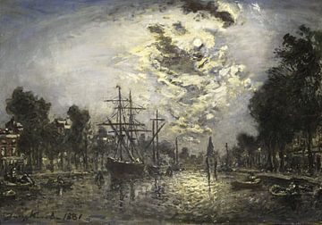 Rotterdam par le moonshine, Johan Barthold Jongkind