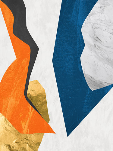 Contemporary abstract art, organic and minimalist, in vibrant colours.