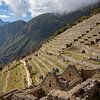 View of the old Inca town of Machu Picchu. UNESCO World Heritage Site, Latin America by Tjeerd Kruse