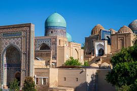 Shah-i-Zinda , de blauwe parel van Samarkand