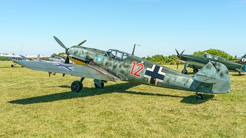 Luftwaffe Messerschmitt Bf 109 E-4 jachtvliegtuig. van Jaap van den Berg