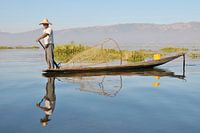 Fisherman on Inle Lake in Myanmar (Burma)