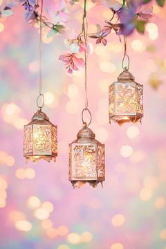 Lantaarnmagie in het licht van Poster Art Shop